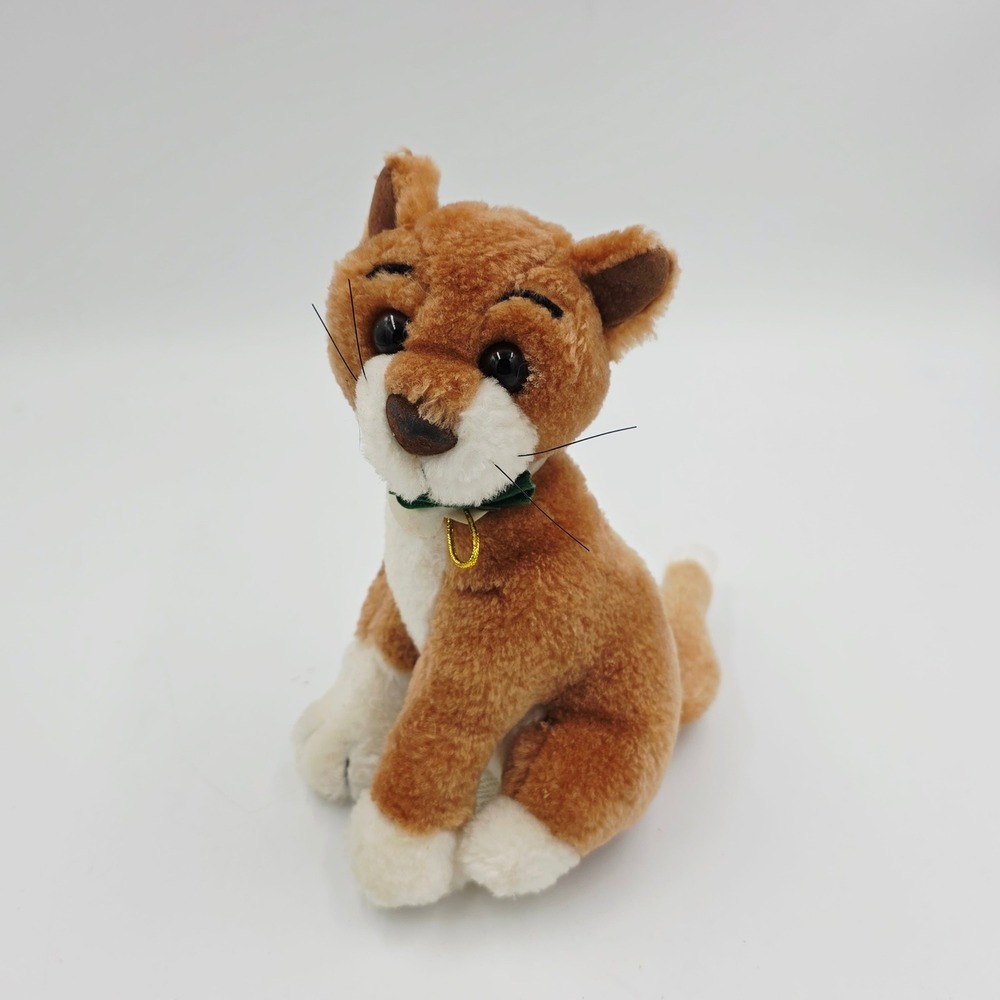 Disney Aristocats Thomas O'Malley‎ Plush Vintage Video Release Orange Cat 7 inch